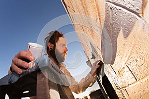 Artist Creating Mural