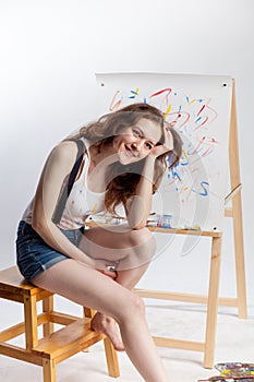 Artist at the easel