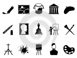 Artist icons set