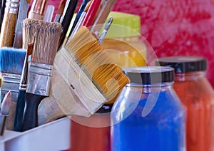 Artist paint brushes