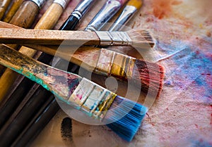 Artist paint brushes