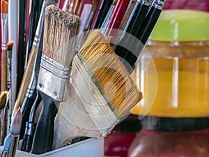 Artist paint brushes