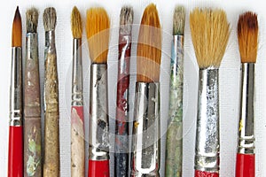 Artist paint brushes background