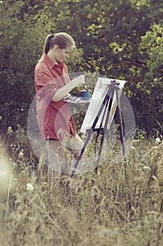 Artist on the plain air