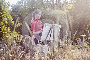 Artist on the plain air