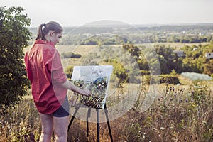 Artist on the plain air