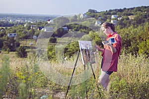 Artist on the plain air