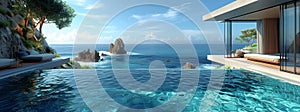 an artist s impression of an infinity pool overlooking the ocean