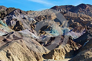 Artist`s Palette landmark place in Death Valley National Park