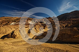 Artist`s Palette landmark place in Death Valley National Park, C