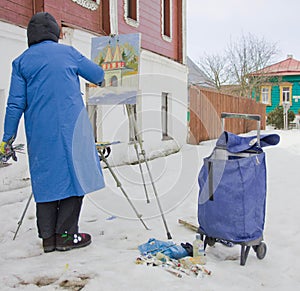 An artist who paints in the open air.