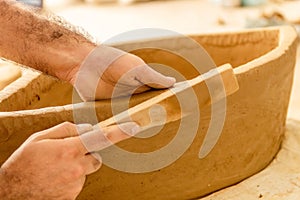 Artist working in an atelier during the symposium