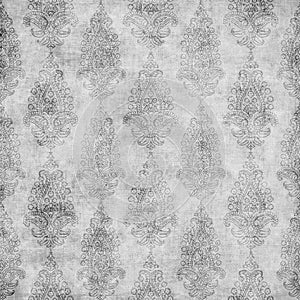 Artisti Batik Paisley Floral Design Background