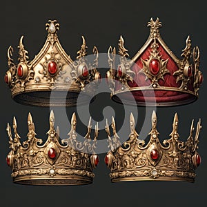 Artistic 3d Crowns: A Royal Collection With Realistic Details