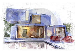 Artistic architecture draft