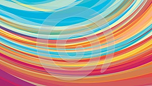 Artistic background with cerulean and orange stripes. Multicolor vector pattern