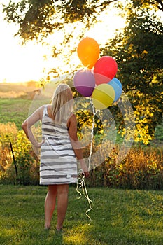 Artistic backlit teen