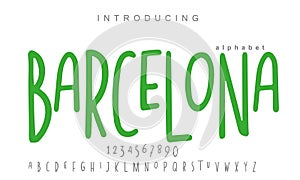 Artistic Barcelona Letter Samples : Handcrafted Vintage Typography
