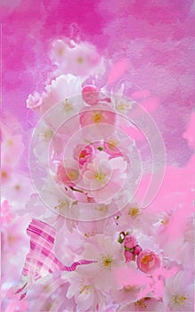 Artistic beauteful delicately painted colorful spring patterns and strikes . With litlle floral decorations, exquisite background.