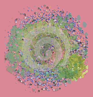 Artistic blended messy shapes background pattern abstract. Repeat, design, canvas & style.