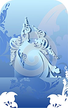 Artistic blue background