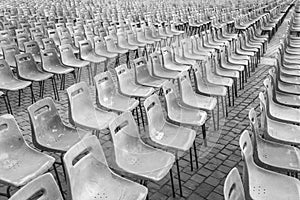 The artistic chairs arrangement