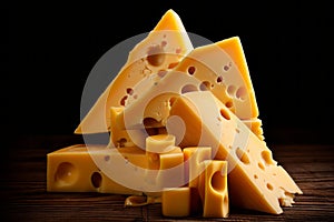 Artistic Cheese Composition Detail