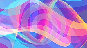 Artistic colorful abstraction with billowy curl. Catchy vector graphics