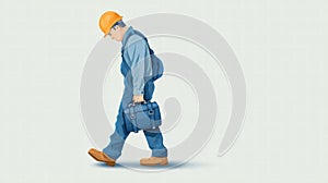 Artistic concept of overemployment with multiple digital work roles