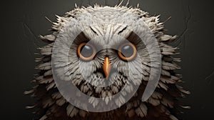 Artistic 3d Owl Head By Anton Semenov photo