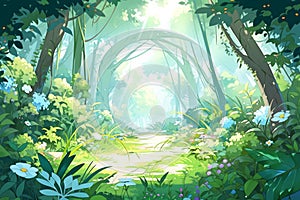 An Artistic, Delicate Illustration Of A Naturethemed Background photo