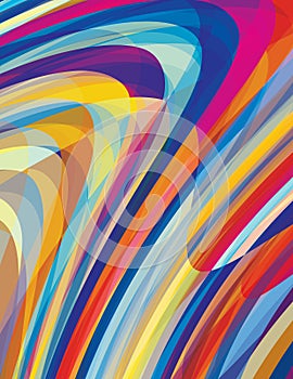 Artistic design background with twirl stripes