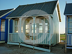 Artistic design on a Beach Hut, Sutton on Sea.