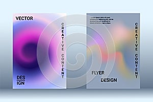 Artistic design of the cover. A set of modern abstract objects.