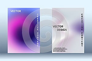Artistic design of the cover. A set of modern abstract objects.
