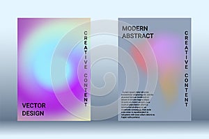 Artistic design of the cover. A set of modern abstract objects.