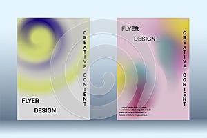 Artistic design of the cover. A set of modern abstract objects.