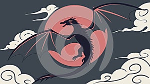 Artistic Feather with Swirling Abstract Lines, vector design Generative AI