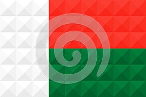 Artistic flag of Madagascar