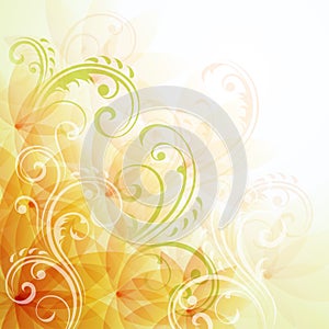 Artistic floral background