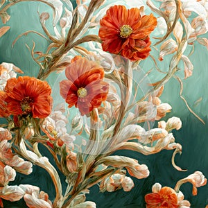 artistic floral background