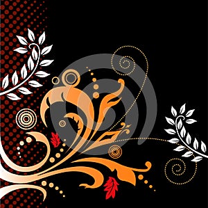 Artistic floral background