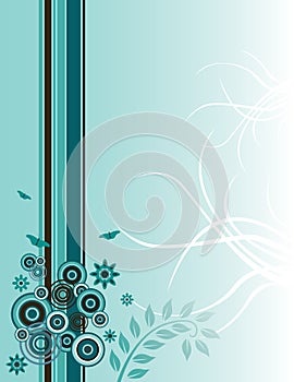 Artistic floral background