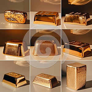 Artistic Gold Bullion Renderings