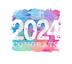 Artistic graduation banner 2024