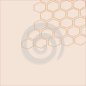 Artistic hexagon background pattern abstract. Effect, backdrop, messy & vector design
