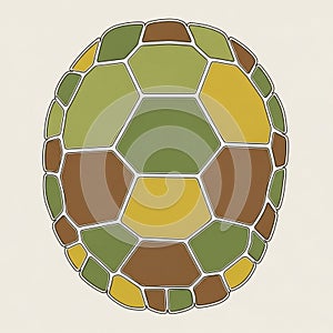 Centered on a neutral background emphasizing the vibrant earth