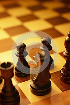 Artistic image of a game of chess