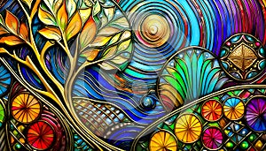 An artistic concept sketch for a 3D studio artwork of a landscape setting