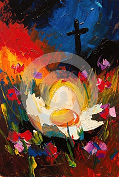 artistic image representing Easter day